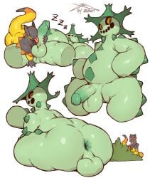 2025 2boys 2d anus ass backsack balls ballsack big_ass big_butt cacturne cactus chubby chubby_male closed_eyes flora_fauna furry gay genitals heliolisk licking_penis lizard looking_at_viewer looking_back male male_only multiple_images naked nonhuman nude onomatopoeia penis pokemon pokemon_(species) scalie sleeping smile smiling text ziran