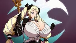 1girls big_breasts blonde_hair breast_expansion breasts cleavage cleavage_cutout elise_(fire_emblem) female fire_emblem fire_emblem_fates huge_breasts large_breasts multicolored_hair purple_eyes purple_hair solo surprise symbol tagme wide_hips ydbunny