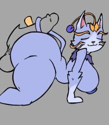areola ass balls breasts duo felid feline female fish huge_breasts huge_butt huge_thighs league_of_legends male male/female mane penis purple_body rayray07271 riot_games smirk tail tailjob tencent whiskers yuumi_(lol)
