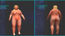 barbie_doll_anatomy blonde_hair cheat_code nude_female playstation playstation_1 plump plump_girl solo solo_female solo_focus standing wwe