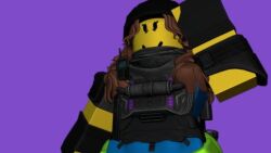 1girls 3d brown_hair dummies_vs_noobs female female_only gaia_(dummies_vs_noobs) lowres noob roblox roblox_game robloxian solo stonercrimm tactical_gear tagme