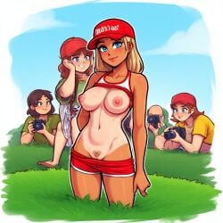 ai_generated babe blonde_hair blonde_pubic_hair breasts cartoon florida huge_breasts kai kai_trump kaitrump public_sex sex sexy tan tan_lines trump
