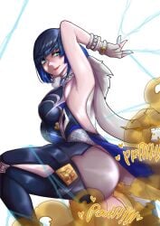 yelan (genshin impact) from genshin impact by chro-sis