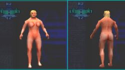 barbie_doll_anatomy blonde_hair cheat_code nude_female playstation playstation_1 playstation_button_symbol slim_girl solo solo_female solo_focus standing wwe