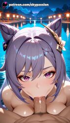 1boy 1girls 2025 2girls :>= ai_assisted ai_generated anime artist_name bangs big_penis bj blowjob blowjob_face blush breast breasts bust chest cock dark-skinned_male dick earrings erection explicit fellatio flower genshin_impact group_sex hair_cones hair_ornament half-closed_eyes hi_res high_quality high_resolution highres hoyoverse interspecies jewelry keqing_(genshin_impact) licking looking_at_viewer male_pubic_hair multiple_fellatio multiple_girls night night_sky nude ocean onsen oral oral_sex outdoors partially_submerged patreon patreon_username penis pool pov pov_crotch pubic_hair purple_eyes purple_hair river sky skypassion stable_diffusion star_(sky) starry_sky straight stray_pubic_hair sucking water watermark
