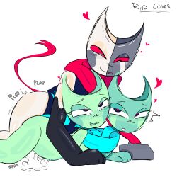 belly_bulge blush conjoined_twins cum cumming cumming_in_pussy cumming_inside dandy's_world dandys_world doggy_style eyes_rolling_back heart heart-shaped_pupils hearts_around_head intersex mirrorship movement_lines plapping pussy razzle_and_dazzle_(dandy's_world) red_sclera rnd_lover seafoam_razzle_and_dazzle tail twisted_razzle_and_dazzle_(dandy's_world) twisteds_(dandys_world)