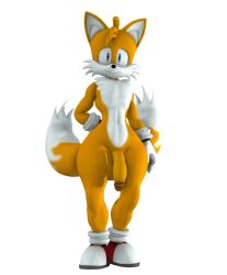 3d_(artwork) anthro canid canine clothing digital_media_(artwork) doomlazy27 footwear fox gloves handwear male mammal pose prisma3d sega shoes solo sonic_the_hedgehog_(series) standing tails