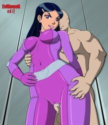 belt bodysuit cum_in_pussy evillover grabbing_from_behind long_hair mandy_(totally_spies) mandy_walters tight_clothing totally_spies