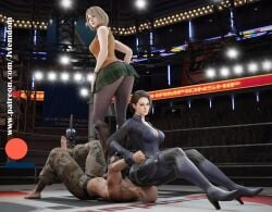 2girls 3d absurd_res arrogant ashley_graham ashley_graham_(ella_freya) ass ass_on_face bald beaten black_hair blender blonde_hair catfight chinese choke_hold choking combat_boots crossing_arms defeated denim_shorts dominant dominant_female domination dominatrix f facesit facesitting facesitting_through_clothes female female_domination femdom foot_on_face foot_on_head helpless highres humiliated humiliating humiliation japanese jill_valentine jill_valentine_(sasha_zotova) jpeg jvfemdom kneehighs kneesocks latina legs lezdom light-skinned_female light_skin long_hair looking_pleasured muscular muscular_thighs pinned pinned_down resident_evil round_ass round_butt sadism sadistic sadistic_girl short_hair sitting sitting_on_another sitting_on_face smile smirk smothering smug smug_face smug_grin sneakers spread_legs submission submission_hold submissive suffocation swimsuit utter_domination voluptuous voluptuous_female wrestling yuri