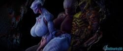 1boy 2025 2girls 3d 3d_(artwork) 3d_animation 3d_model animated big_breasts blender butt dasharky3d demon demon_girl doom doom_slayer_(doom) eyeless group hell hell_knight_(doom) hi_res huge_breasts human humanoid intersex male/female mammal monster nightmare_waifu rubbing rubbing_penis sex showing_tongue sound straight summoner_(doom) teeth thick_thighs threesome trio video video_games webm