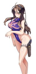 1girls ass bare_legs bare_shoulders big_ass big_breasts big_butt breasts brown_hair butt female female_only girls'_frontline green_eyes gun h_earth hips huge_ass huge_breasts huge_butt large_ass large_breasts large_butt lee-enfield_(girls_frontline) long_hair one-piece_swimsuit solo solo_female swimsuit tagme thick thick_ass thick_thighs thighs union_jack wide_hips