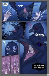 animal_genitalia anthro avian beak bedroom_eyes bestiality_humiliation bestiality_kiss bird blue_eyes blush bodily_fluids corvid corvus_(genus) crow cum cum_in_mouth cum_inside dialogue dominant dominant_female dominant_feral duo ejaculation erection eye_bags fellatio female female_penetrated feral feral_penetrated fluffy_void freckles genital_fluids genitals glans grey_hair hair hair_over_eye hi_res human human_on_feral human_penetrating human_penetrating_feral internal internal_fellatio internal_oral interspecies larger_penetrated looking_at_viewer male male/female male_human male_on_feral male_penetrated male_penetrating male_penetrating_female mammal master_(pickle) micro narrowed_eyes nude one_eye_obstructed open_mouth oral oral_penetration orgasm oscine papillae passerine penetration penile penis penis_grab penis_in_mouth penis_on_tongue pubes saliva seductive sex shrinking simple_background size_difference size_transformation smile smirk speech_bubble styx_(pickle) submissive submissive_human submissive_male symbol taste_buds teasing text tongue transformation zoophilia