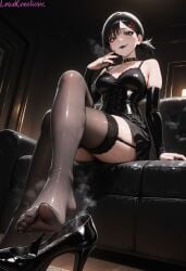 higashiyama kobeni from chainsaw man by lewdcreationsai