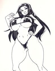 big_breasts bikini breasts h_earth invincible_dragon_(last_origin) large_breasts last_origin long_hair tagme thick