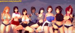 3d 6+girls 8girls avatar_legends big_ass bishoujo_senshi_sailor_moon black_lagoon bra claire_redfield cleavage clothing crossover curvaceous curvy female female_only final_fantasy final_fantasy_vii hands_behind_back huge_breasts hyuuga_hinata jill_valentine jill_valentine_(sasha_zotova) koikatsu korra large_breasts looking_at_viewer nami naruto one_piece panties patreon pinup rei_hino resident_evil resident_evil_2 resident_evil_3 revealing_clothes revy sailor_mars shorts skirt smooth_skin stockings swimsuit take_your_pick takeo92 tengen_toppa_gurren_lagann text the_avatar the_legend_of_korra thick_thighs tifa_lockhart water_tribe wide_hips yoko_littner