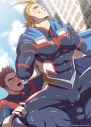 all_might edd_layerex endeavor_(my_hero_academia) enji_todoroki gay male_only my_hero_academia toshinori_yagi yaoi