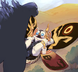 artist_request dangerousdave godzilla godzilla_(series) insect_humanoid kaiju monster moth mothra mothra_(series) sex toho