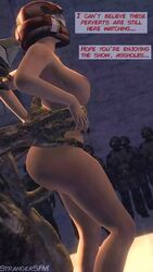 1boy 1girls 3d big_breasts comic dialogue english_text female female_human female_spartan_(halo) halo_(series) huge_cock human interspecies male male_sangheili_(halo) public_sex punishment rough_sex sangheili sex sex_slave spartan_(halo) straight strangersfm text vaginal_penetration vaginal_sex veiny_penis voyeurism