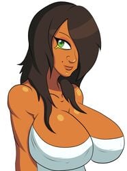 big_breasts bursting_breasts dark-skinned_female egyptian farah female hair_over_one_eye huge_breasts large_breasts legend_of_queen_opala milf mother one_eye_covered stelar-eclipse