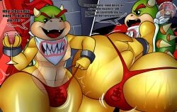 1femboy ball_sack big_ass bottom_heavy bottom_heavy_femboy bowser_jr. bulge crossdressing erect_nipples femboy femboy_focus femboy_only gay gay_domination girly grabbing grabbing_ass grabbing_own_ass koopa male_focus male_only mario mario_(series) nintendo super_mario_bros. tagme text trap wine zaicomaster14