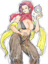 1girls alternate_costume capcom female female_only human kyura9een pubic_hair rose_(street_fighter) solo straight_hair street_fighter street_fighter_iv