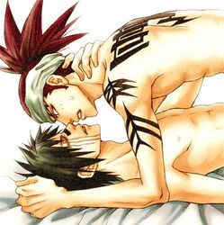 abarai_renji bleach gay hisagi_shuuhei human male male_only multiple_boys renji_abarai shuhei_hisagi tagme yaoi