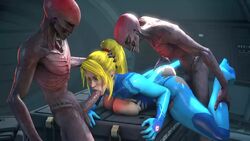 1girls 2boys 3d alien animated anthro anthro_on_human anthro_penetrating anthro_penetrating_human blonde_hair breasts closed_eyes crossover defeated_heroine fellatio female from_behind interspecies long_hair male metroid multiple_boys nintendo no_sound open_mouth oral penetration penis rape samus_aran sarah_bryant_(model) sectoid sex spread_legs straight torn_clothing vaginal_penetration video x-com xcom_2