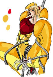 1female 1girl 1girls anal anal_bleeding armor armored_samus bamboozle bleeding bleeding_anus bleeding_ass bleeding_from_mouth blood blood_from_ass blood_in_mouth blood_on_face bloody_anal broken_armor cable cables cum double_penetration female human metroid nintendo penetration samus_aran sweating tagme tendrils tentacle_penetration tentacle_rape tentacle_sex varia_suit