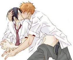 bleach ichigo_kurosaki tagme uryu_ishida yaoi