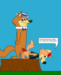 dingaling gay hanna-barbera hokey_wolf male_only penis tagme