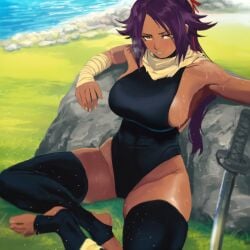shihouin yoruichi from bleach by thefelix