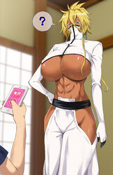 0byte 1boy 1boy1girl 1girls ? abs areola_slip areolae baggy_pants before_sex belt big_boobs big_breasts big_tits black_gloves bleach blonde_eyebrows blonde_eyelashes blonde_hair blurry blurry_background boobs breasts breasts_bigger_than_head cellphone clothed clothing commentary_request commission covered_erect_nipples covered_face crop_top cropped_jacket crossed_bangs dark-skinned_female dark_skin faceless_male female from_below gigantic_breasts gloves green_eyes hair_between_eyes hair_tie head_out_of_frame high_collar holding holding_object holding_phone hourglass_figure huge_breasts hypnosis imminent_sex impossible_clothes indoors iphone jacket long_sleeves male mask mind_control mostly_nude muscular muscular_female navel nipples no_bra no_panties no_underwear offscreen_character out_of_frame pants phone revealing_clothes short_hair_with_long_locks skeb_commission smartphone speech_bubble spoken_question_mark standing taller_female taller_girl thick_eyebrows thick_thighs thighs tia_harribel tits underboob voluptuous zero_byte