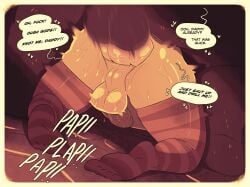 1boy 2d 2d_(artwork) 2girls anal anal_sex anthro anthro_on_human arms_behind_back balls big_penis breasts collar comic comic_page covered_nipples daddy_kink dialogue earrings female femboy goblin goblin_female heart_pasties hi_res huge_breasts hung hung_bottom hung_femboy hung_trap jack_cayless looking_at_penis male navel onomatopoeia panties pasties penis penis_in_panties penis_in_stocking penis_in_thighhigh penis_in_thighhighs penis_in_thong rapscallion revealing_clothes sex sex_from_behind shortstack side-tie_panties speech_bubble stomach_bulge straight_to_gay thin thin_waist thong topless topless_male trap twink