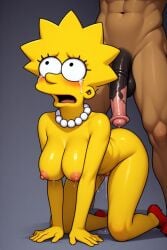 ai_generated big_breasts big_butt big_penis crying crying_with_eyes_open horse_penis horsecock lisa_simpson pussy_juice sexy_body the_simpsons thefinalrule