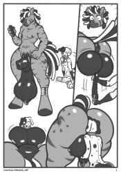 anal anthro anthro_on_anthro anus ass balls big_balls big_penis canid canine canis dalmatian domestic_dog duo equid equine erection floppy_ears freckles_(artist) genital_piercing genitals glans hi_res hooves huge_balls huge_cock humanoid_genitalia humanoid_penis interspecies lunares_(freckles) male male/male mammal monochrome oral penis piercing puffy_anus rimming ring_piercing saggy_balls scrotum_piercing sex tail zebra zeke_(wootmaster)