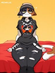 1female 1females 1girls 1woman ai_generated anthro anthro_female anthro_focus anthro_only ass beanie bed big_ass big_butt big_hips big_thighs breasts calico calico_cat calico_pattern carefree cat_ears cat_girl cat_humanoid cat_tail catgirl curvaceous curvaceous_ass curvaceous_body curvaceous_female curvaceous_figure curvaceous_hips curvaceous_thick curvaceous_thighs curvy curvy_anthro curvy_ass curvy_body curvy_butt curvy_female curvy_figure curvy_hips curvy_thighs feline female female_anthro female_focus female_only fortnite fortnite:_battle_royale furry furry_ears furry_female furry_only girl girl_focus girl_solo girls_only hat hips hips_wider_than_shoulders hoodie huge_ass looking_at_viewer meow_skulls meow_skulls_(fortnite) meowskulls pants ripped_pants sitting sitting_on_bed tensor.art tensor_art thick thick_ass thick_butt thick_hips thick_legs thick_thighs thigh_highs thighhighs thighs thighs_together thighs_waist thin_waist waist wide_ass wide_hipped_anthro wide_hipped_female wide_hips wide_thighs woman_focus woman_only woman_solo