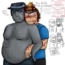 007n7 007n7_(forsaken) chance_(forsaken) forsaken_(roblox) joke_art mpreg pregnant pregnant_male request requested roblox robloxian strawpage strawpage_request theadv3rsary