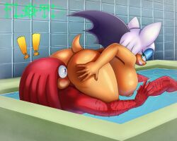 knuckles the echidna from sega by floydfiveeyes