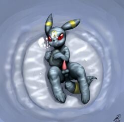 1boy 2014 byondrage eeveelution game_freak male male_only nintendo nude pokémon_(species) pokemon pokemon_(species) solo solo_focus solo_male tagme umbreon underwater