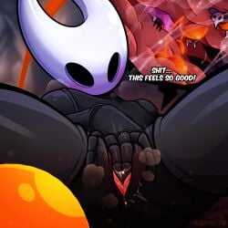 1girls black_body corruption female giantess hollow_knight hornet_(hollow_knight) insect_girl insects inserting insertion macro macrophilia micro nauartn silksong unbirthing xray_view