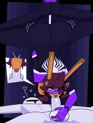 arachnette blowjob coolghudson deepthroat fondling_balls oc spider_girl upside-down