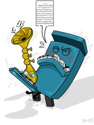 beethoven_fur_elise funny humor male_on_female musical_instrument musical_notes no_ai no_genitals_shown note pino_the_piano quick_drawing risobase shadow tagme taratabong trumpee_the_trumpet unusual weird