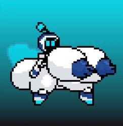 animated astro_bot bouncing_ass bouncing_breasts huge_ass huge_breasts inclinedtrunk pixel_art playstation robot screen_face shortstack the_inclined_trunk