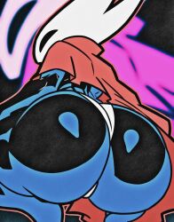 1girls ass ass_focus badjujuarts big_ass bug cloak clothing dumptruck_ass female female_focus female_only from_behind hollow_knight hollow_knight:_silksong hornet_(hollow_knight) huge_ass looking_at_viewer looking_pleasured solo solo_female solo_focus squatting thick thick_ass thick_thighs thong
