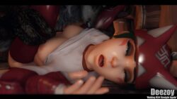 3d animated asshole breasts cum_in_pussy cum_inside deezoy kiriko_(overwatch) mating_press overwatch pussy pussy_juice sound tagme video video_game_character video_games virtamate werewolf