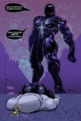 balls big_penis blowjob blue_eyes breasts busty fellatio female gwen_stacy hourglass_figure huge_cock imminent_sex large_penis male marvel marvel_comics meinfischer penis spider-gwen spider-man_(series) symbiote tagme testicles veiny_penis venom venom's_kiss_(comic) venom_(marvel) wide_hips