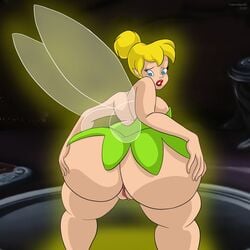 1girls ass bent_over big_ass big_butt butt cartoonfan402 disney fairy fairy_wings female female_only huge_ass large_ass leaning_forward literature monster_girl peter_pan_(disney) pixie public_domain pussy tinker_bell