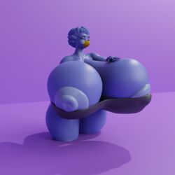 3d 3d_(artwork) avian breasts breasts_out busty_bird female female_focus female_only hyper_breasts jaeh nipples original original_character render sunr4y sunr4y_w0rksh0p thick_thighs thighs wide_hips