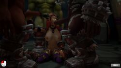 1girls 3boys 3d alexstrasza animated auril_(artist) blizzard_entertainment blowjob breasts dark-skinned_male dark_skin dragon_girl dragon_horns fellatio female gif glowing_eyes golden_eyes green_skin handjob horn horns jewelry light-skinned_female light_skin long_eyebrows long_hair long_hair_female male male/female orc orc_(warcraft) orc_male red_hair standing_male standing_male_sitting_female world_of_warcraft