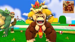 3d_(artwork) anal anal_sex anthro anthro_on_anthro anthro_penetrated anthro_penetrating anthro_penetrating_anthro anthrofied bara bowser closed_eyes donkey_kong donkey_kong_(series) funky_kong gay gay_sex k_rool looking_at_partner looking_pleasured male male/male male_only male_penetrated male_penetrating male_penetrating_male mario_(series) marshali muscular muscular_anthro muscular_male nintendo pecs pectorals penis penis_out source_filmmaker super_mario_bros. tie voyeur voyeurism yaoi